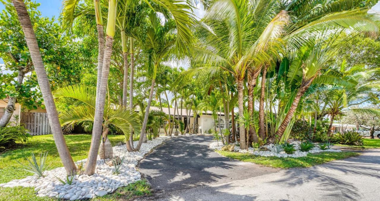 Вилла Luxury Tropical Oasis! Huge Saltwater Pool! 1 Mile To Beach! Форт-Лодердейл Экстерьер фото